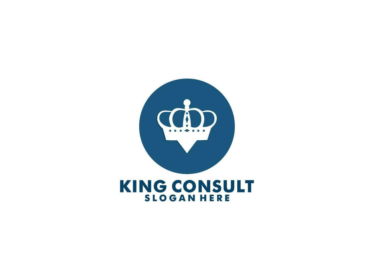 Consulting King agency logo, Consult logo vector Template