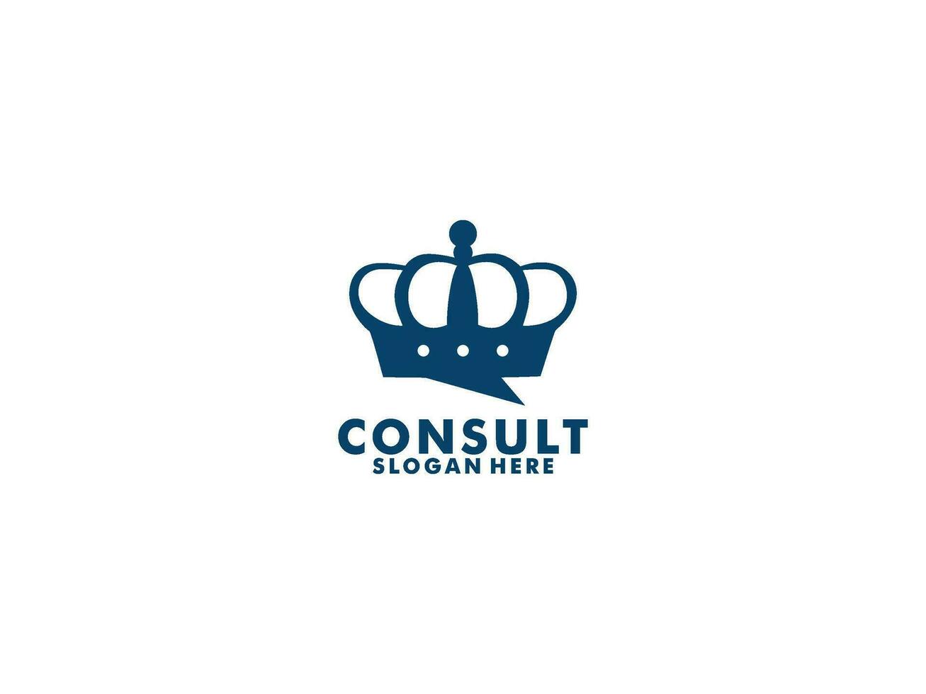Consulting King agency logo, Consult logo vector Template