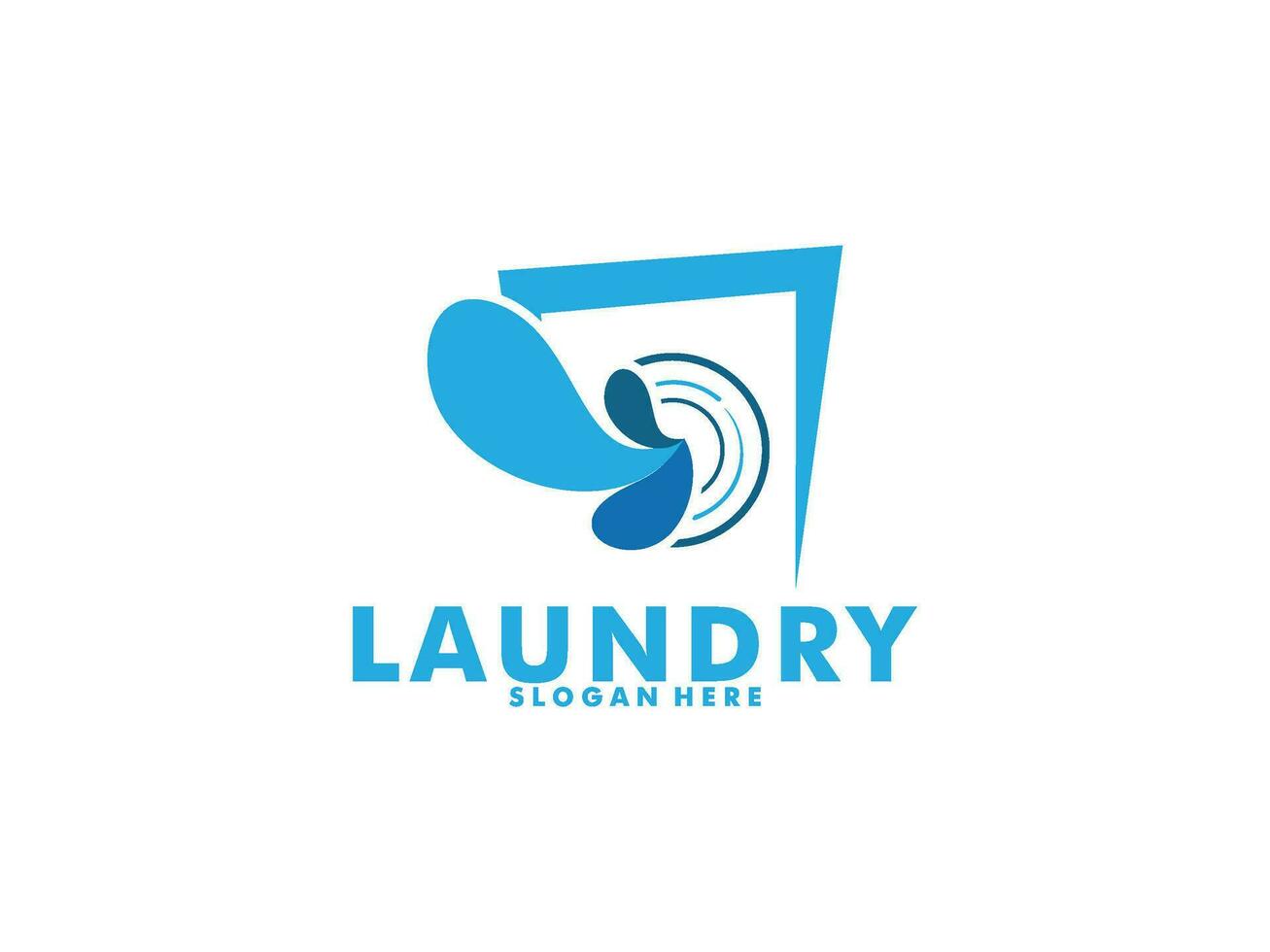 laundry icon washing machine logo design for business clothes wash cleans modern template vector