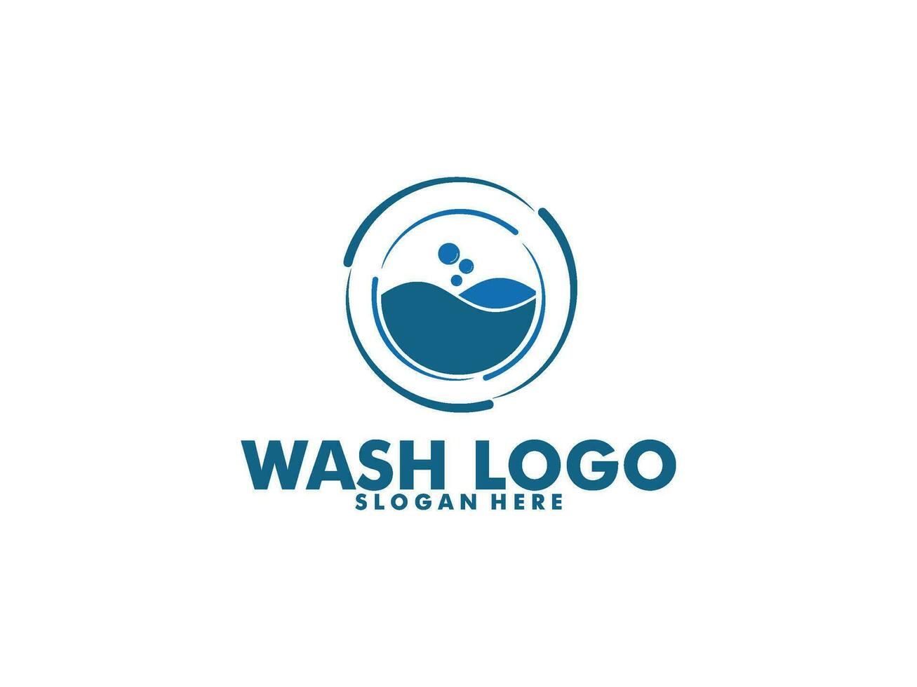 laundry icon washing machine logo design for business clothes wash cleans modern template vector
