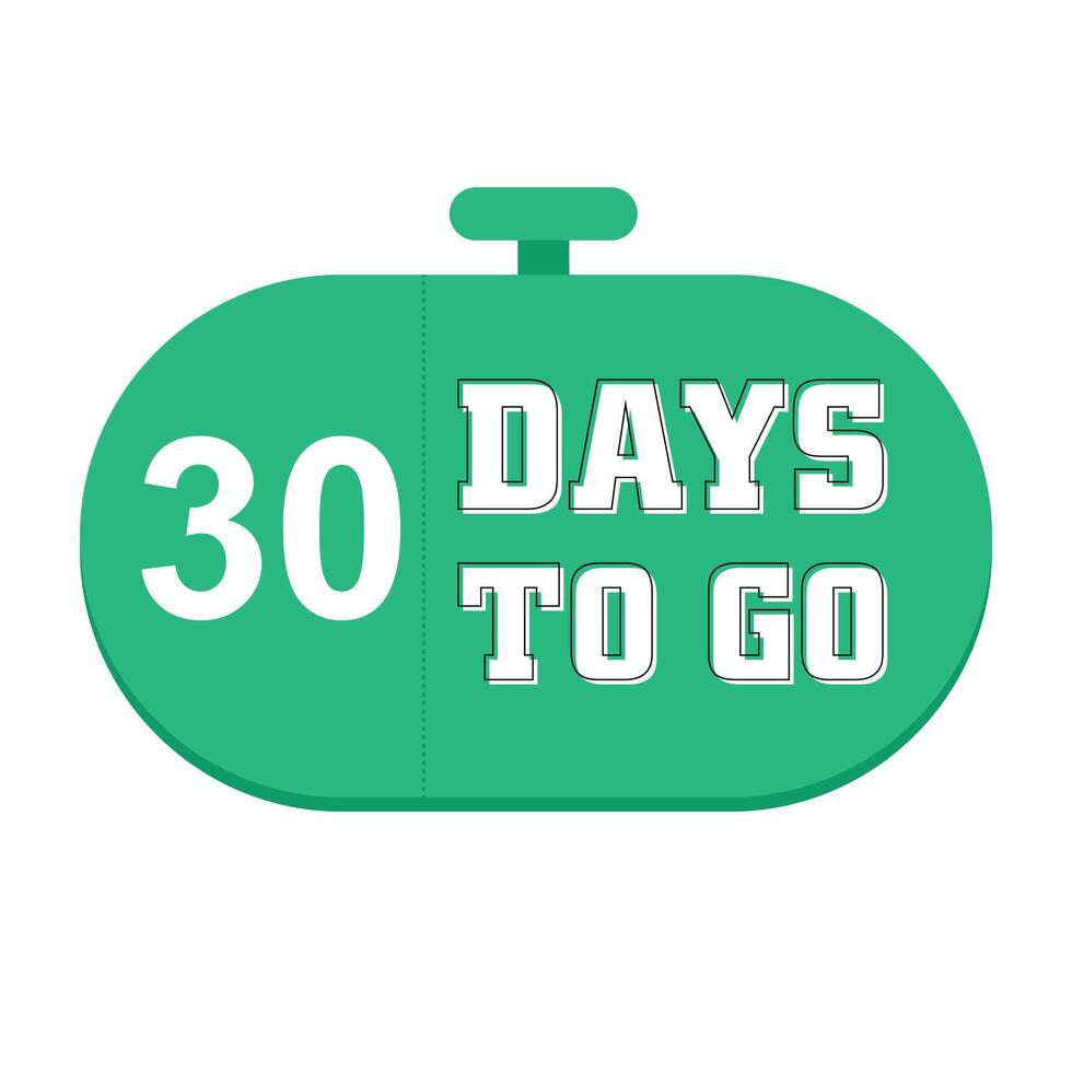 30 Days To Go Countdown Timer Design 26726281 Vector Art At Vecteezy 40-days-and-40-nights-2002
