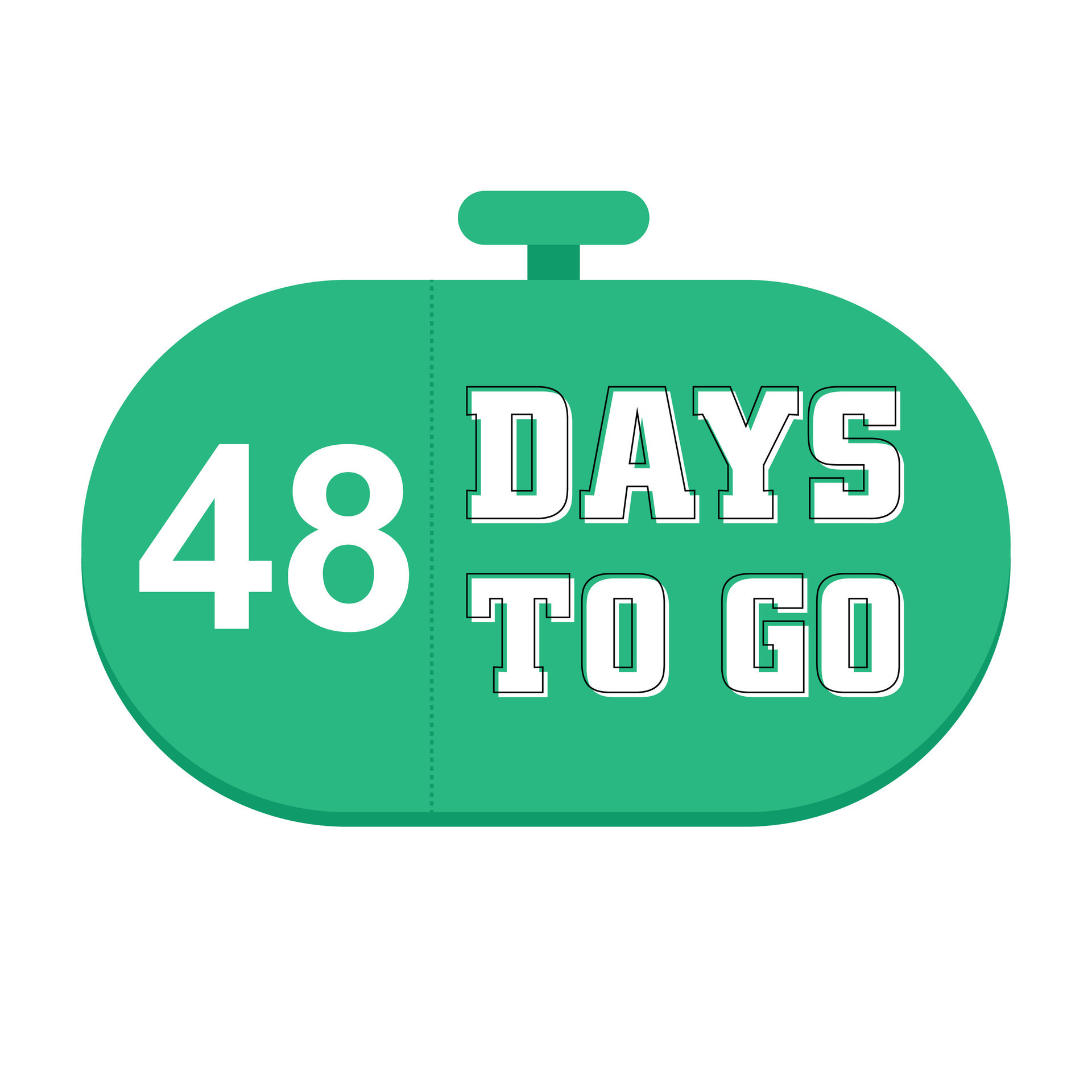 48 Days to go countdown timer design 26726293 Vector Art at Vecteezy