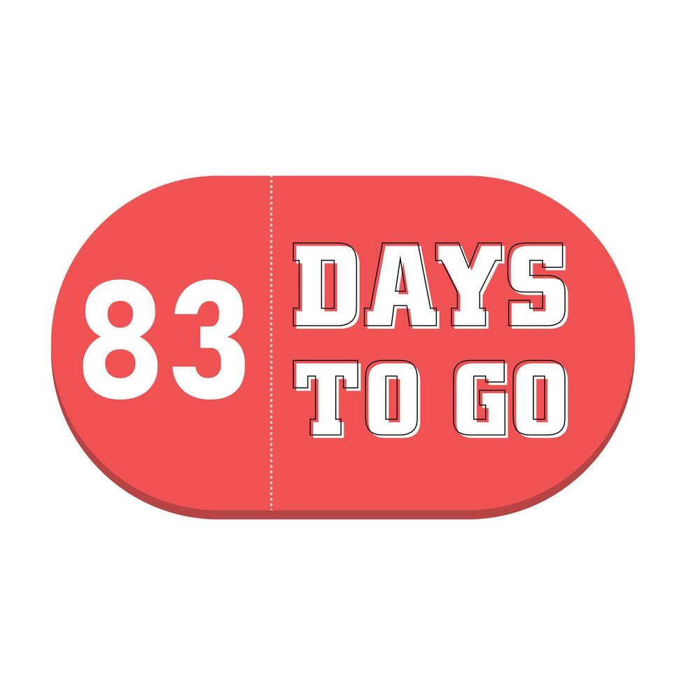83 Days to go countdown timer design 26726332 Vector Art at Vecteezy - Where Can I Watch 83 Days For Free