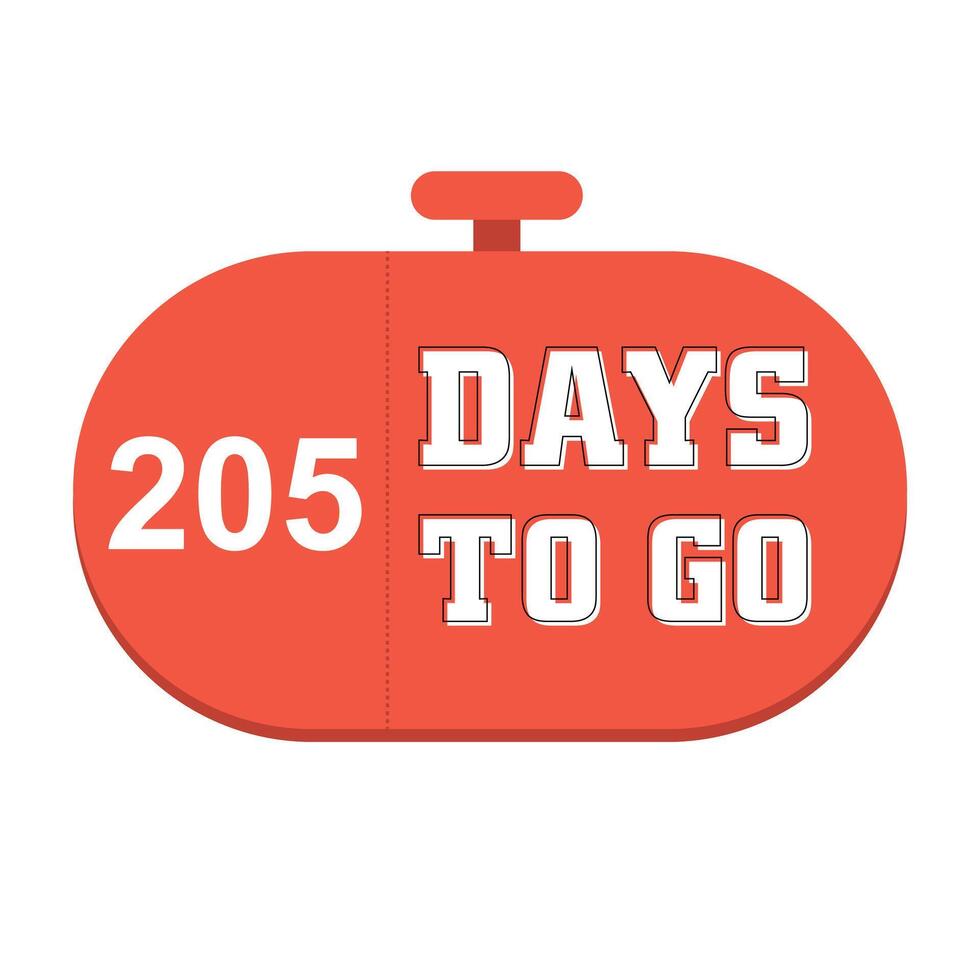 205 Days To Go Countdown Timer Design 26726496 Vector Art At Vecteezy 205-days-to-go-countdown-timer-design-26726496-vector-art-at-vecteezy