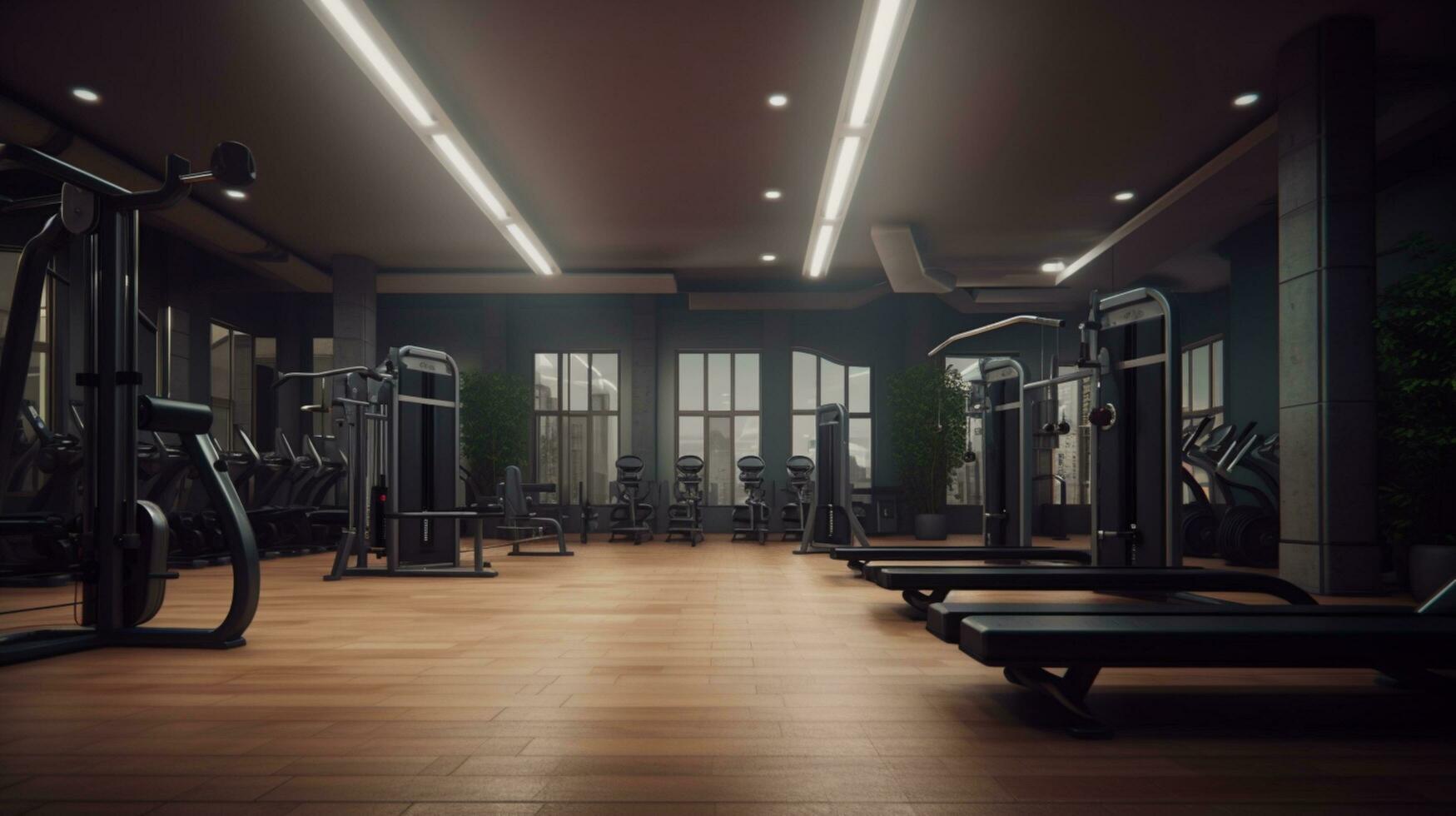 gym equipment illustration background landscape photo