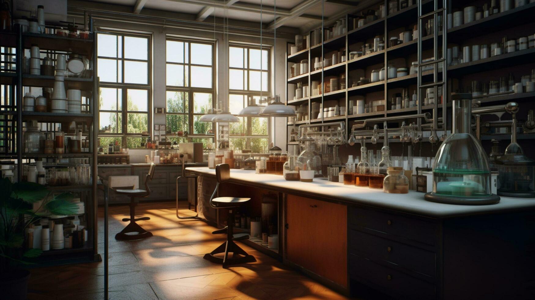 laboratory background template design illustration photo