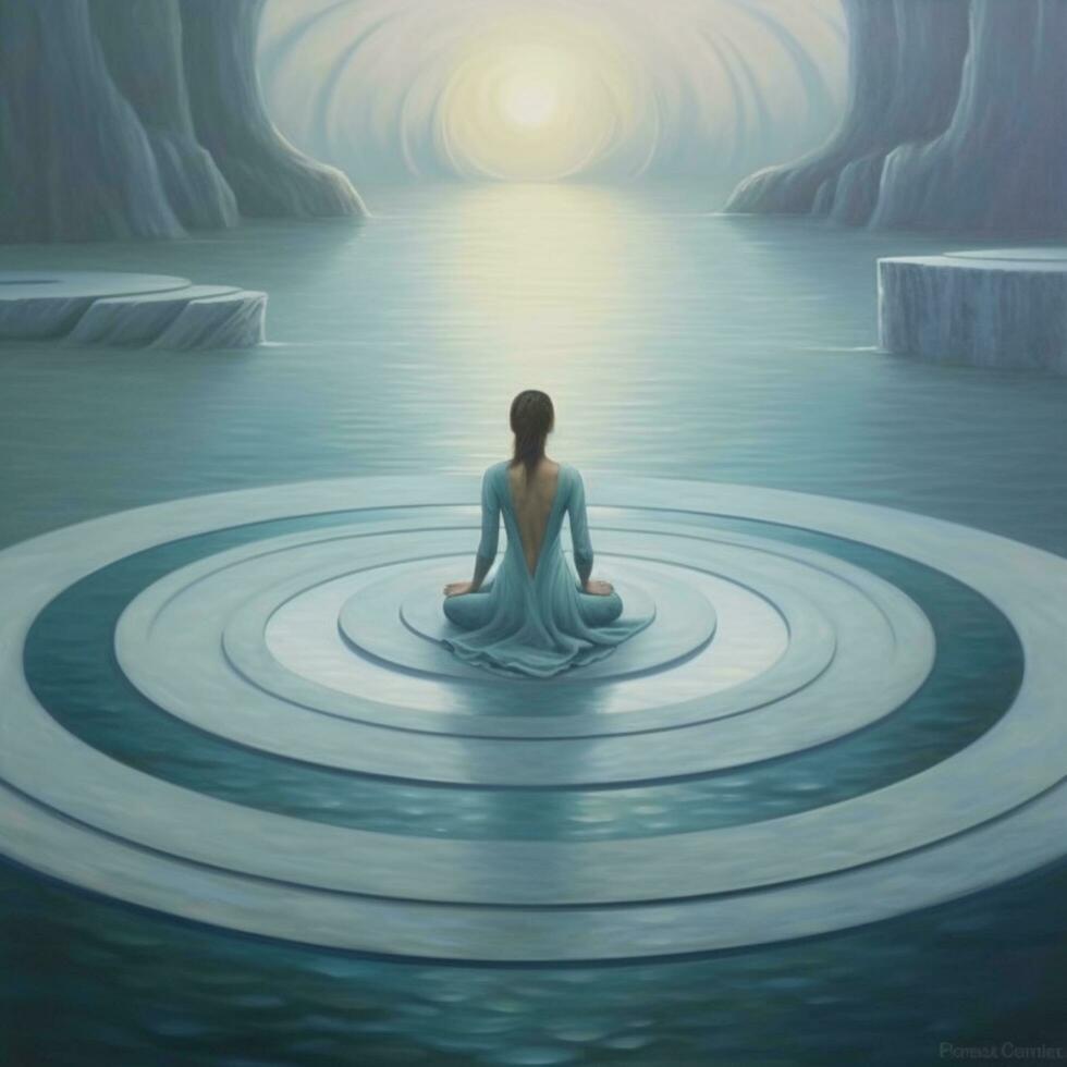 meditation people background photo