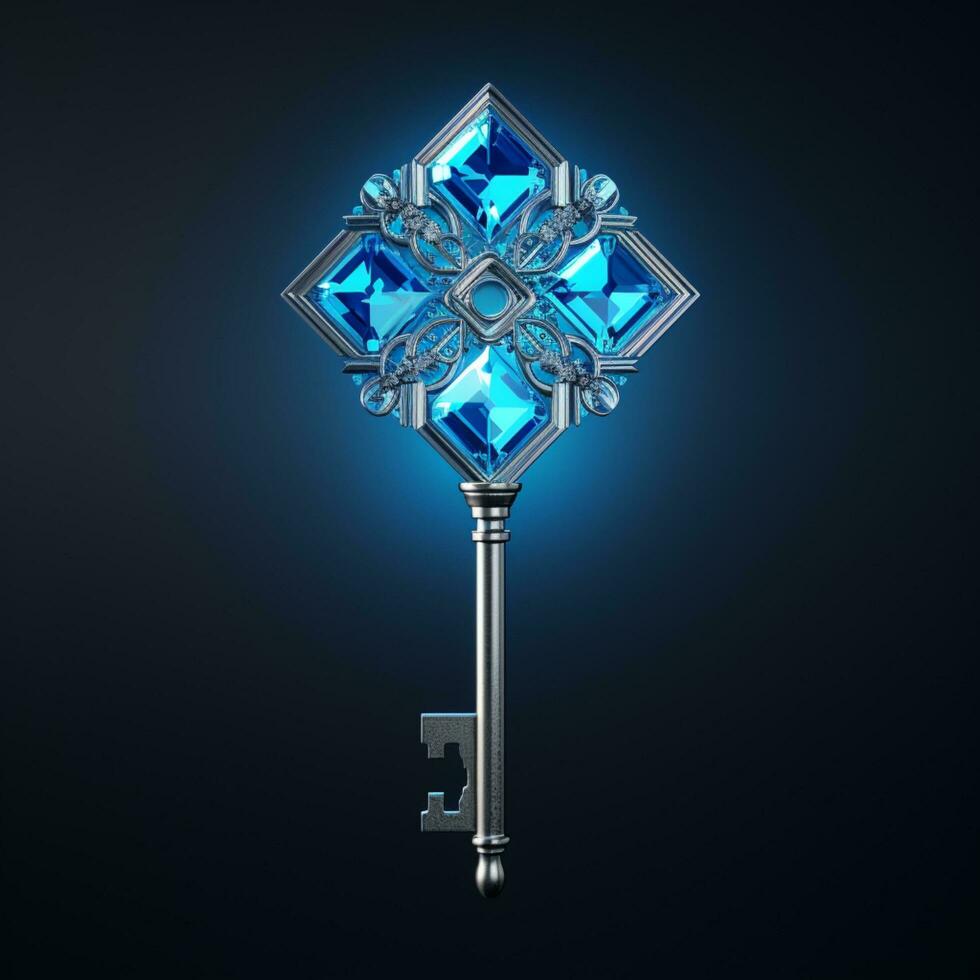 key diamond on background illustration photo