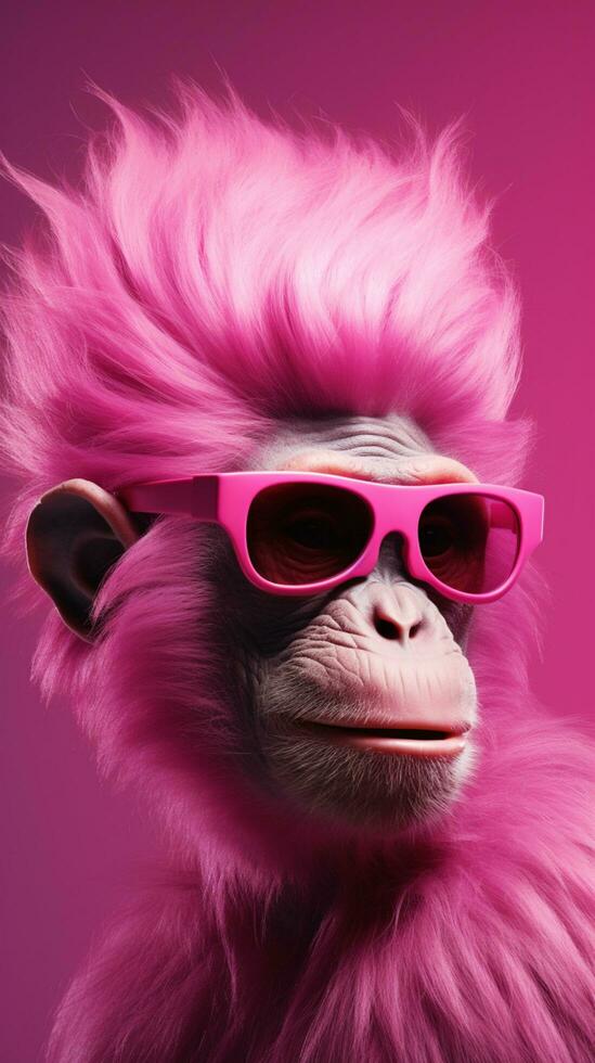 rosado frio mono ilustración foto