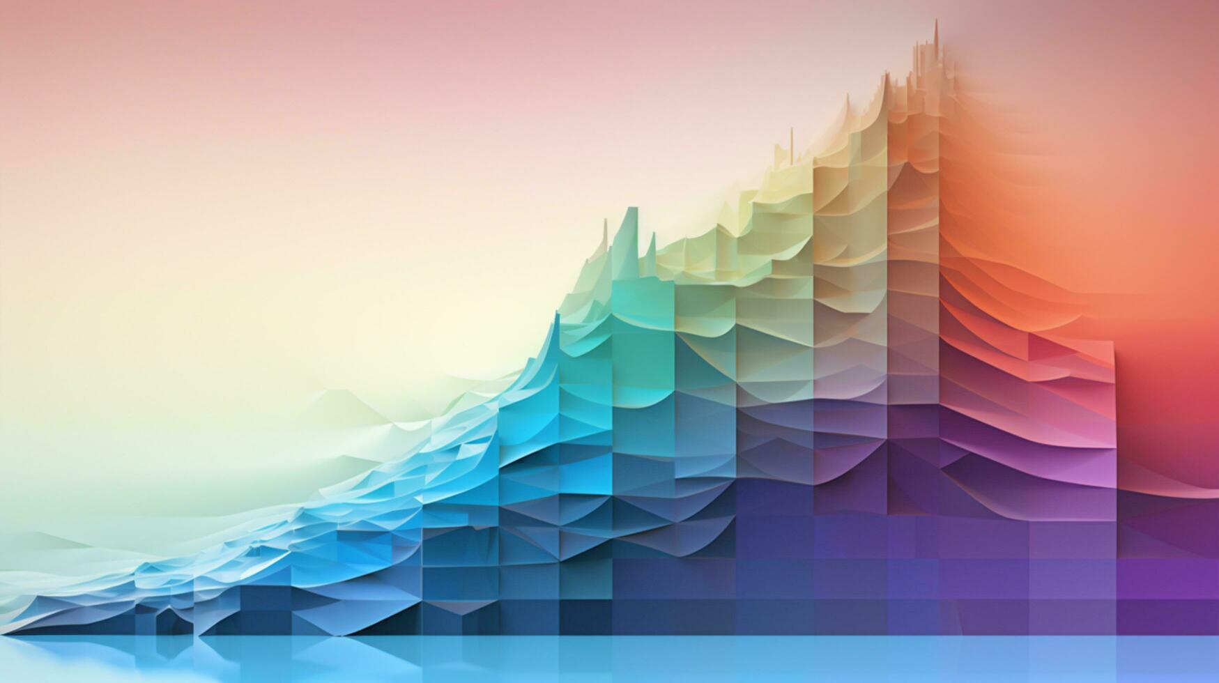 abstract rainbow 3d background photo