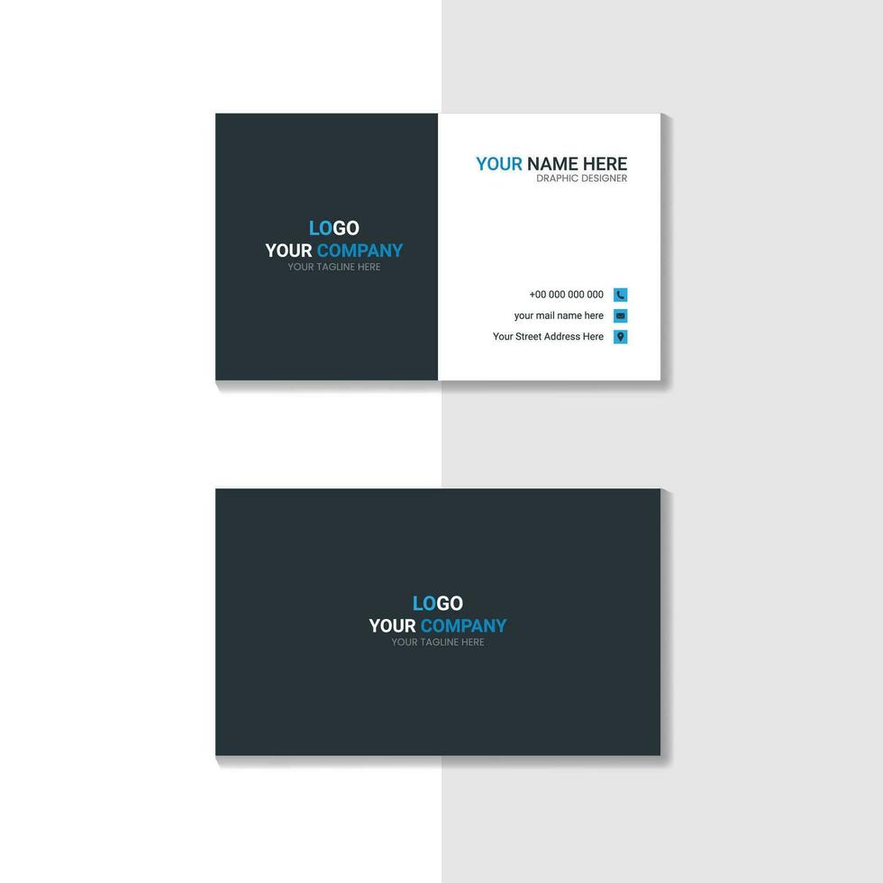 Simple And Company Modern Business Card Template vector