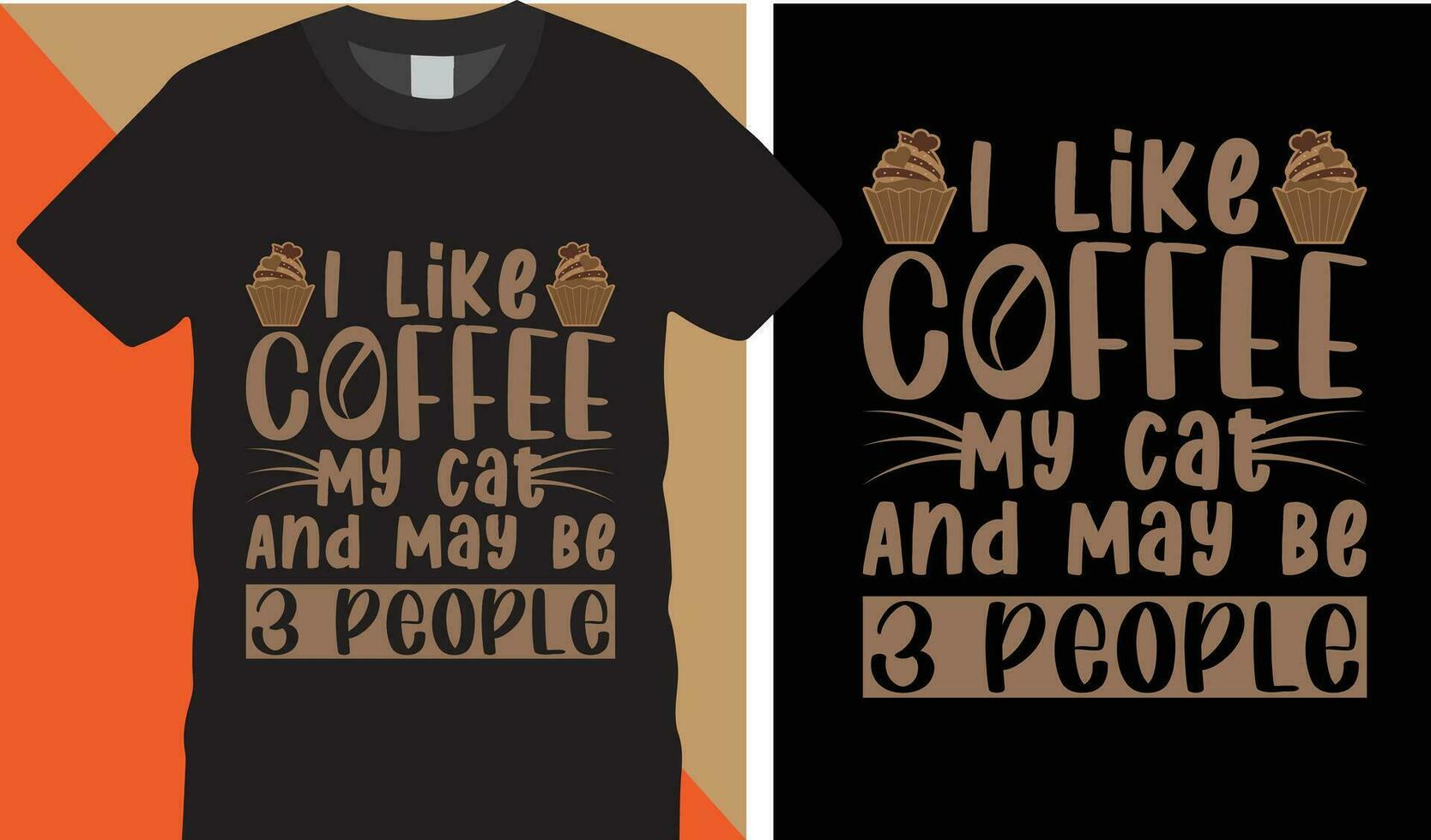 coffee t-shirt design vector