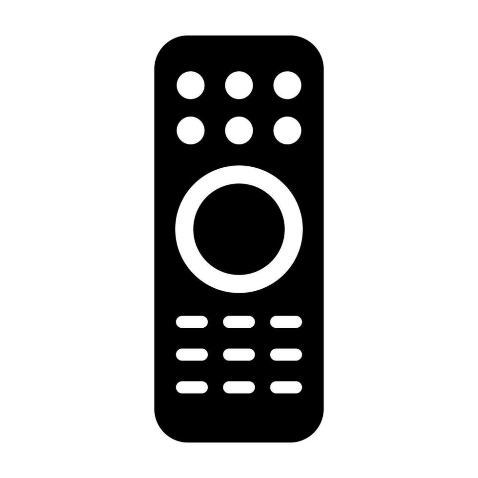 TV remote control icon. Control of electronic device. Vector. vector