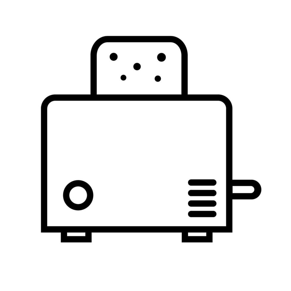 Simple toaster icon. Bread toaster. Vector. vector