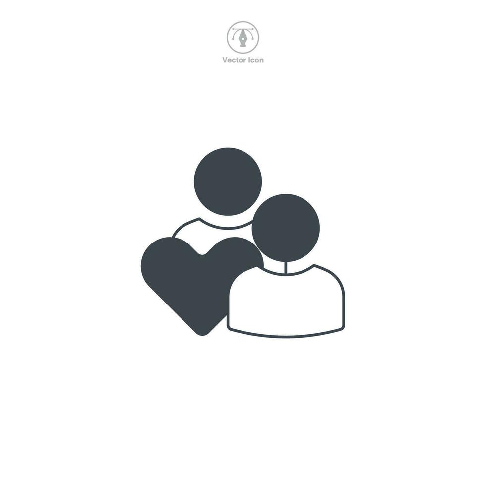 Volunteer. Group of People icon symbol vector illustration isolated on white background