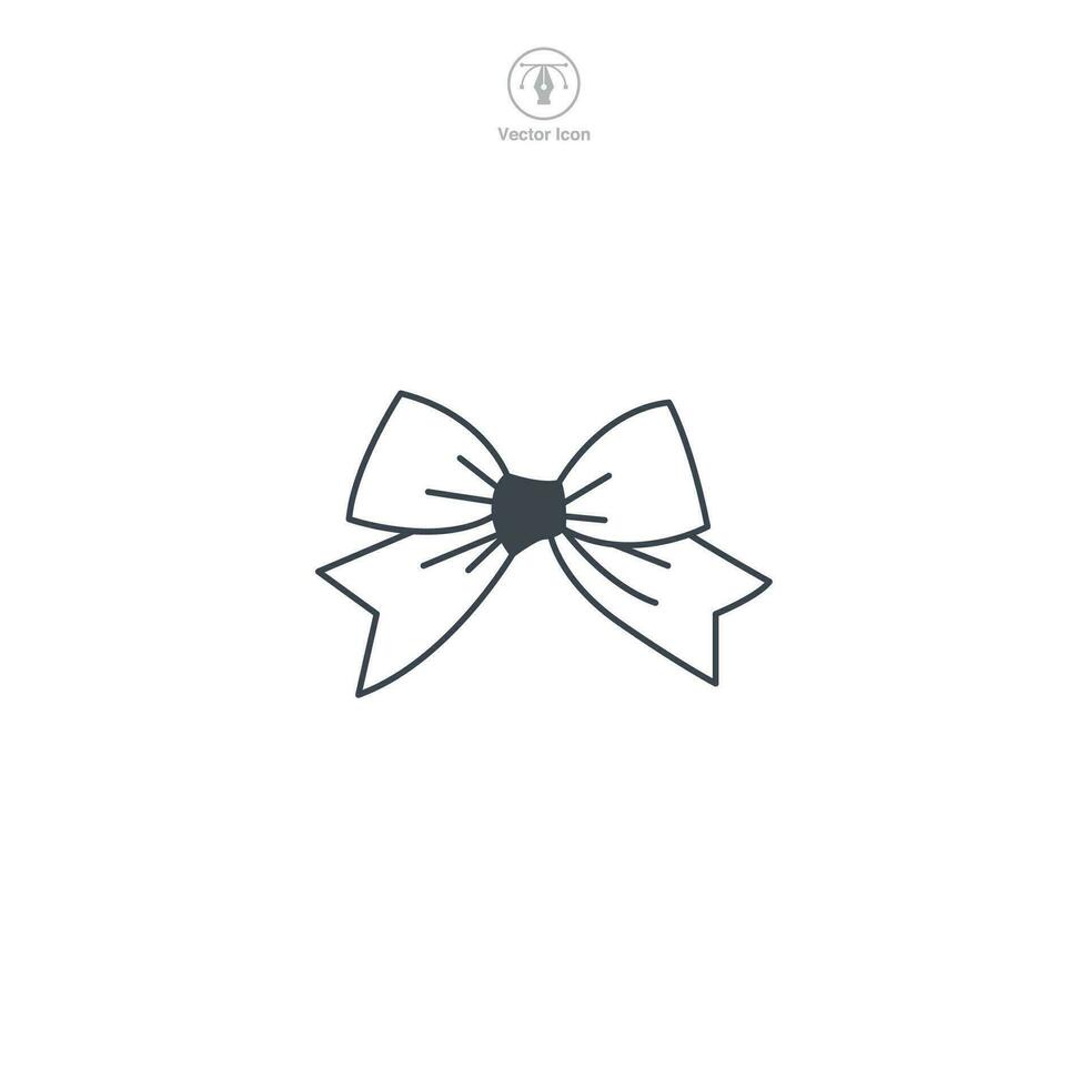 Ribbon icon symbol vector illustration isolated on white background