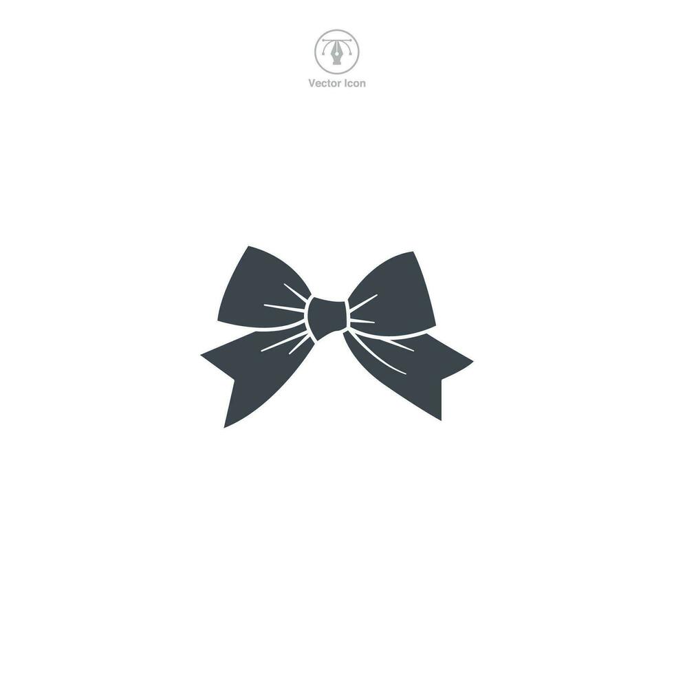 Ribbon icon symbol vector illustration isolated on white background