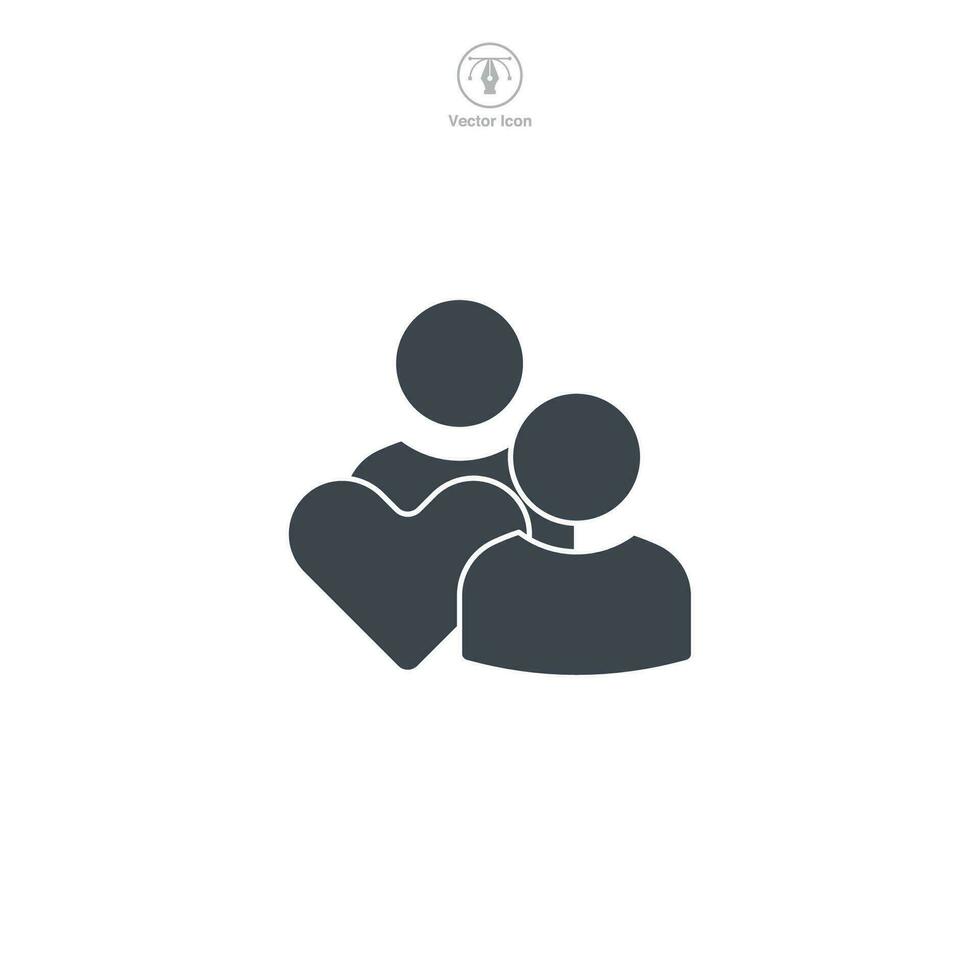 Volunteer. Group of People icon symbol vector illustration isolated on white background
