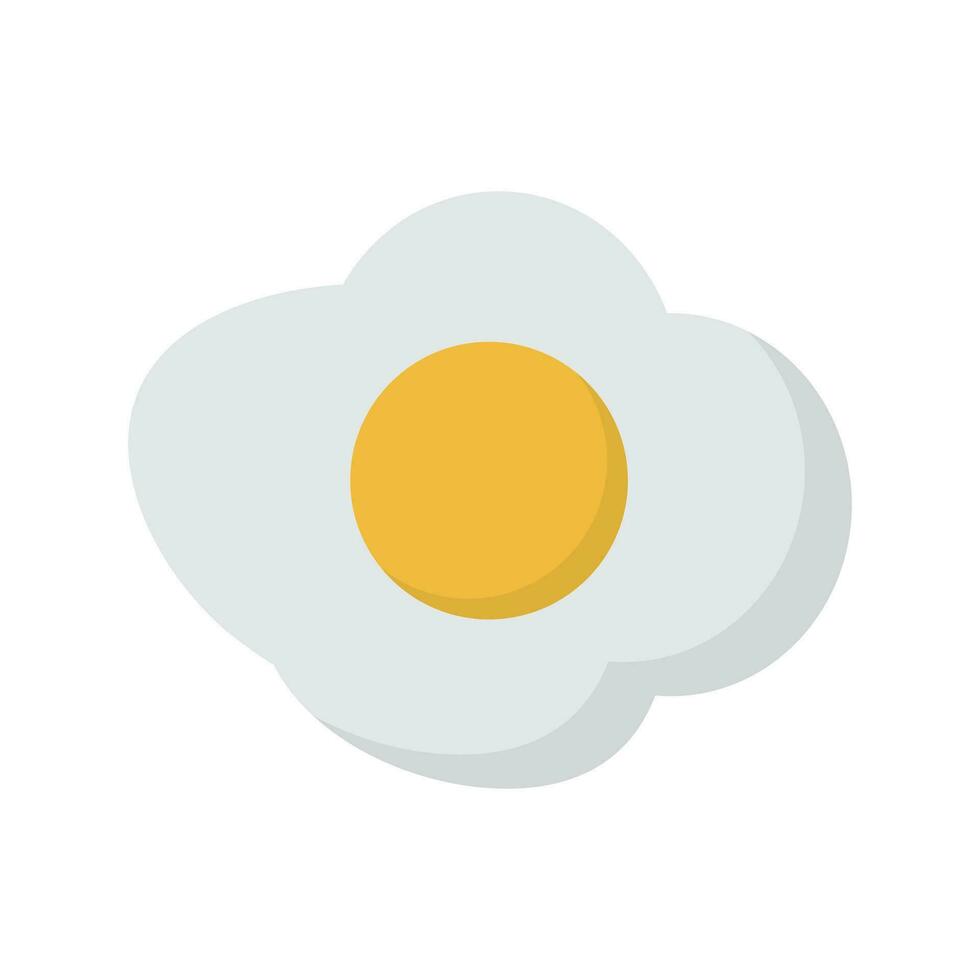 Modern fried egg icon. Vector. vector