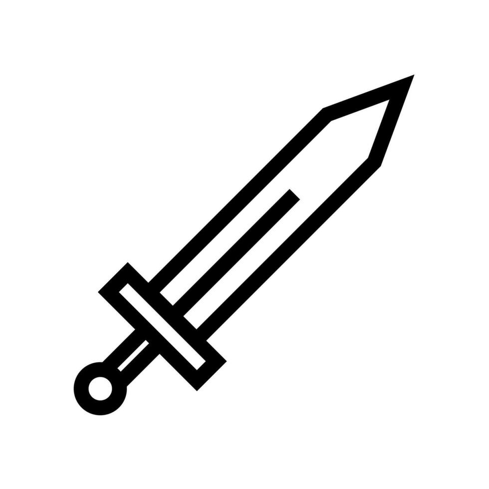 espada arma icono vector