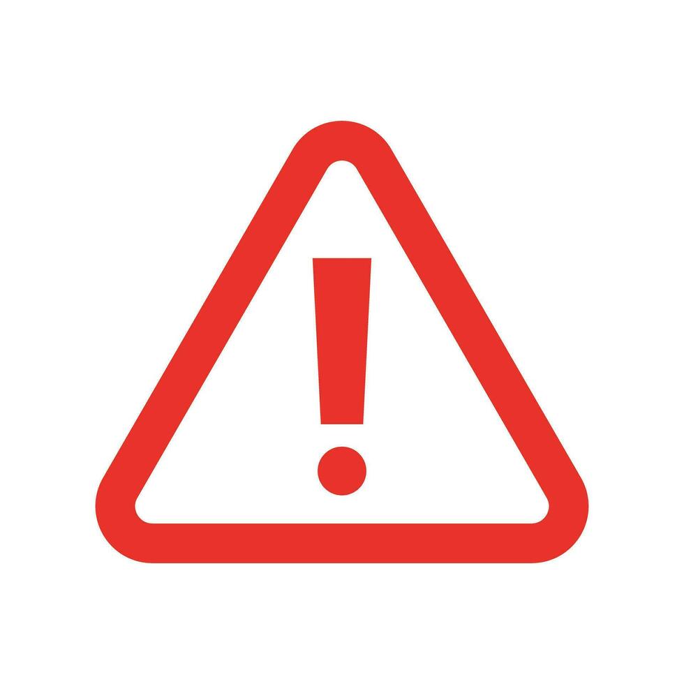 Red warning signs. Important attention. Vector. vector