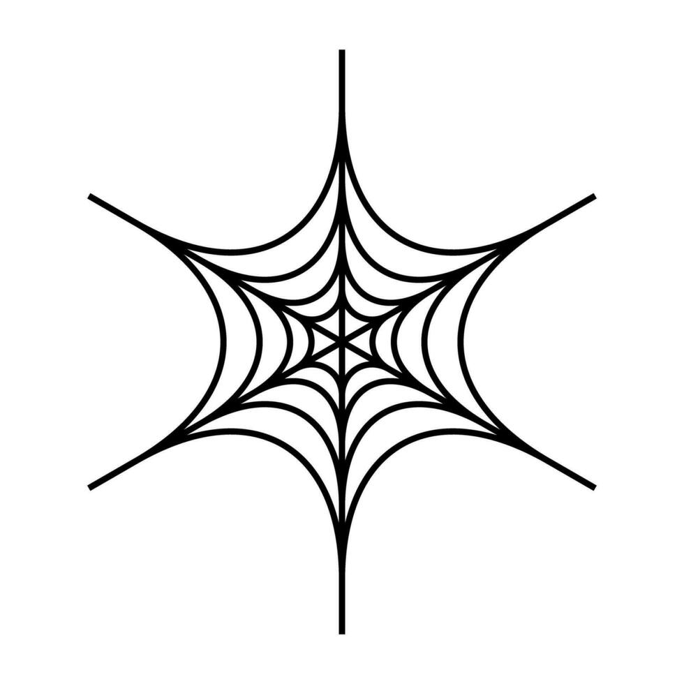 Spider web icon. Cobweb. Vector. vector