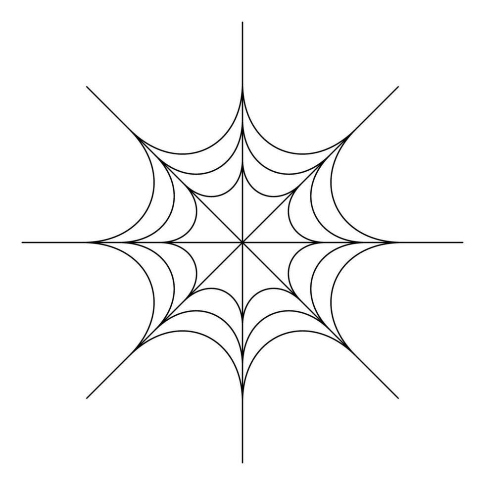 Thin spider web icon. Vector. vector
