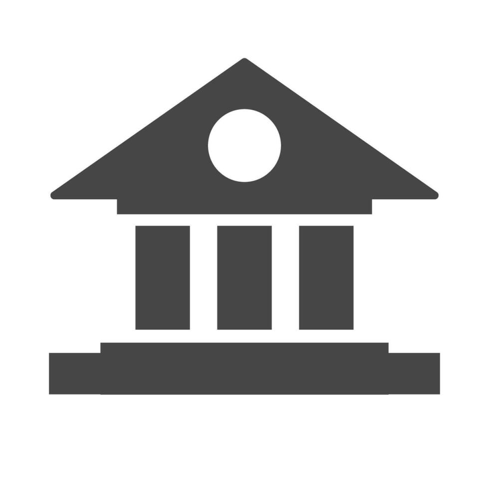 Bank and court icon. Vector. vector