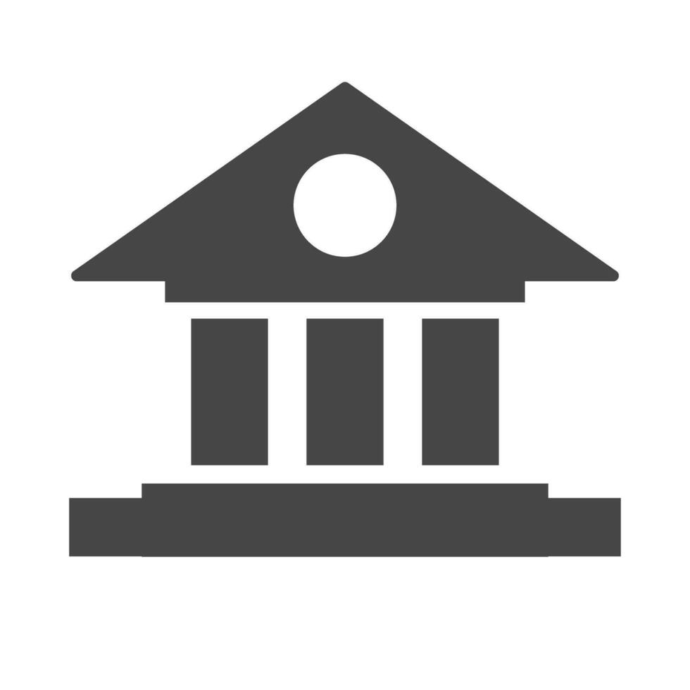 Bank and court icon. Vector. vector