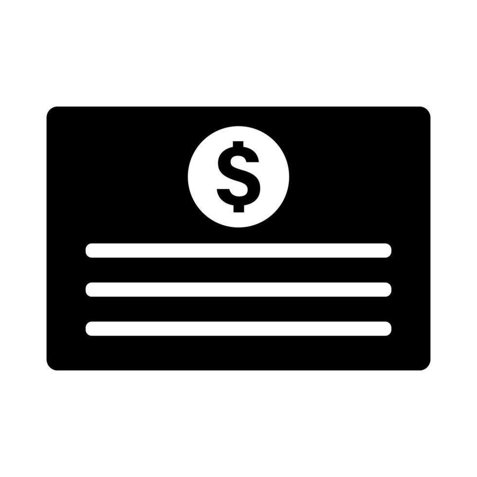 Government bond silhouette icon. Debt. Vector. vector