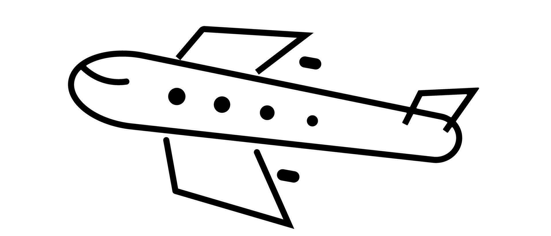 Airplane and airline icon. Vector. vector