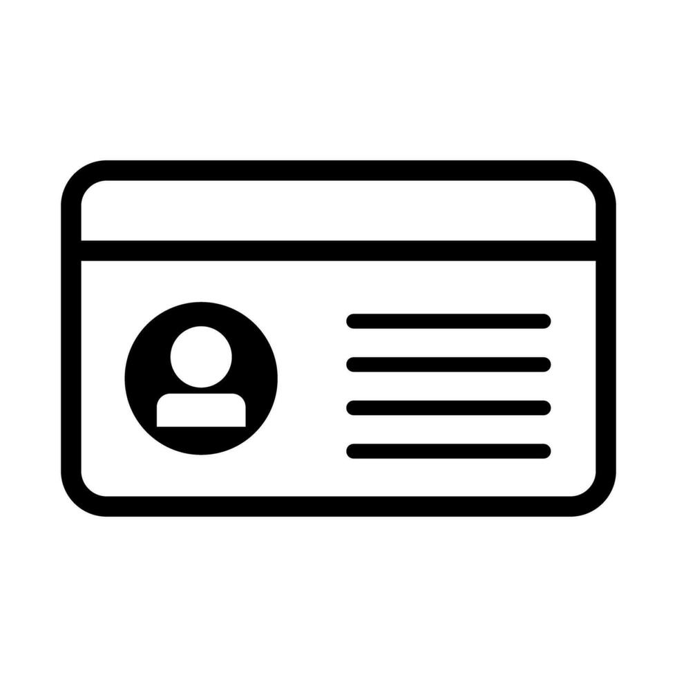 Business card and identification card. Membership card icon. Vector. vector
