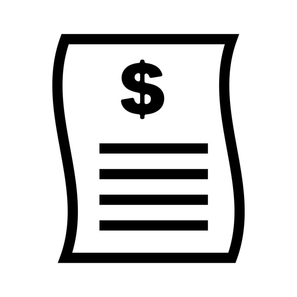 Dollar statement icon. Dollar transaction invoice icon. Vector. vector