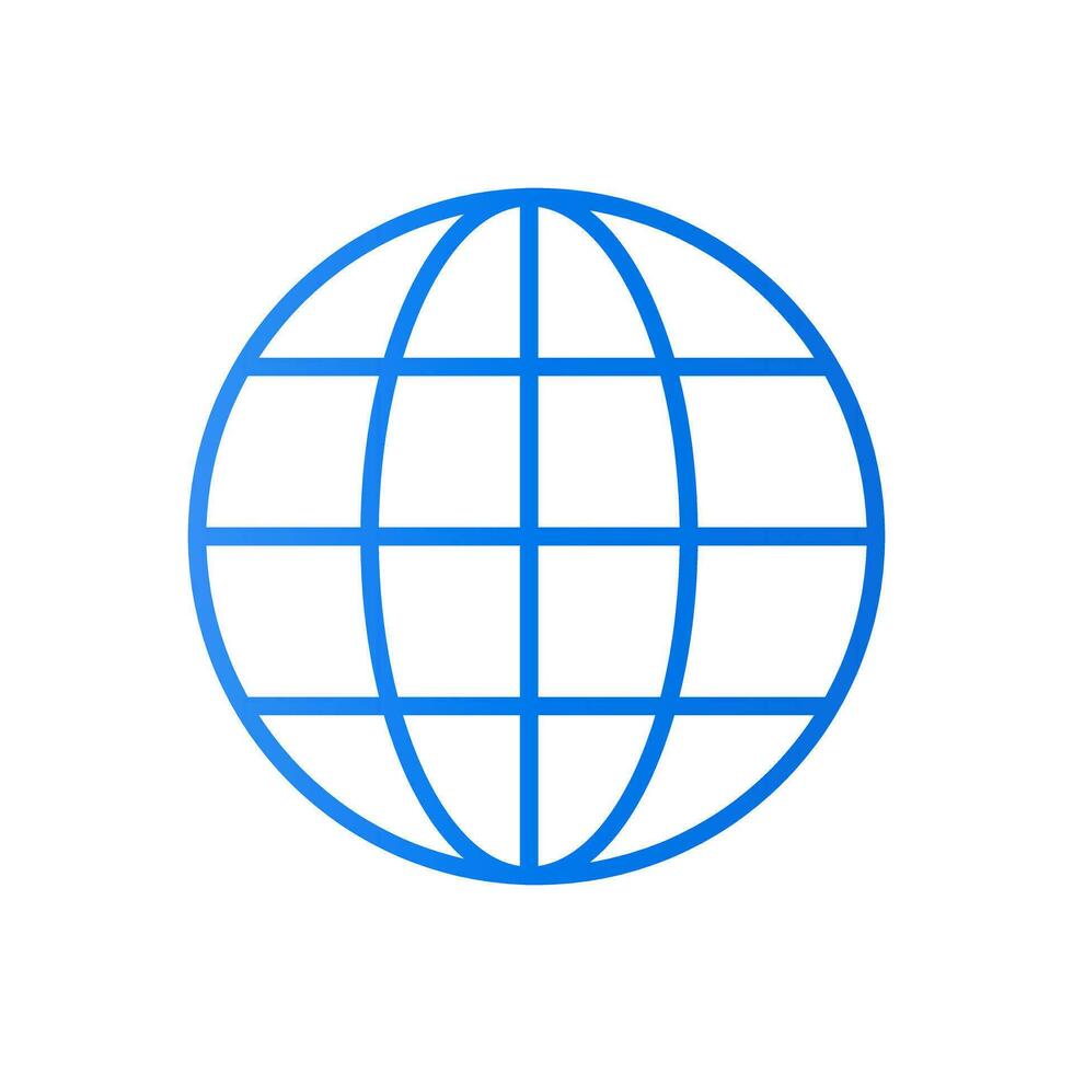 Globe icon. Browser icon. Network. Vector. vector