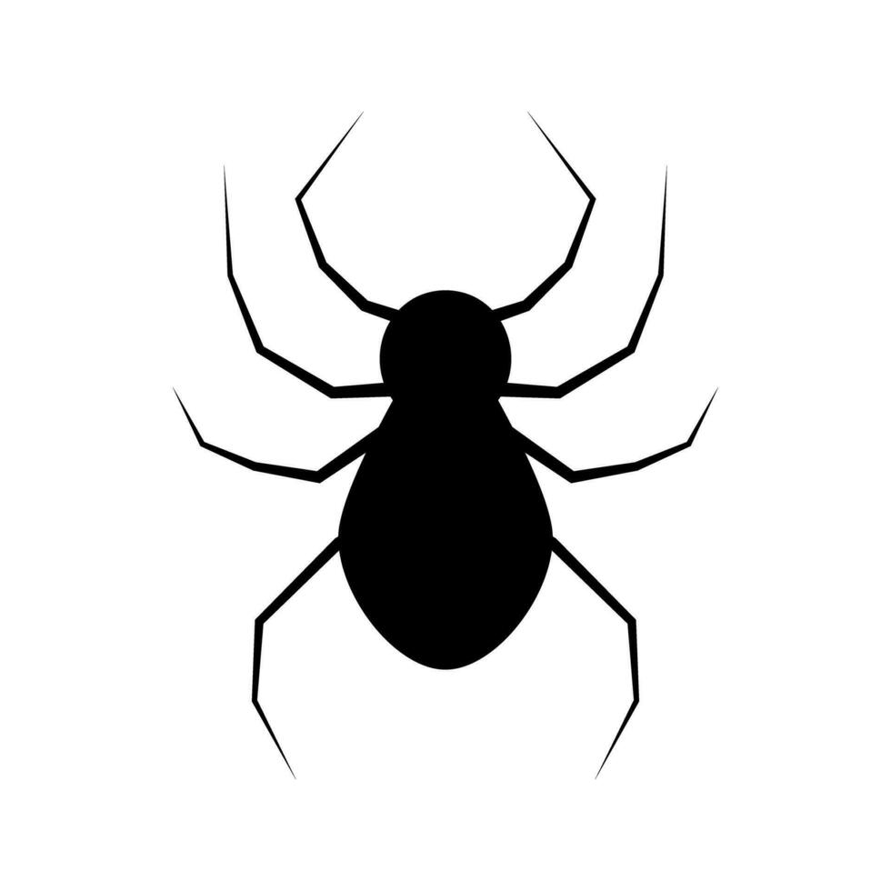 Realistic spider silhouette icon. Vector. vector