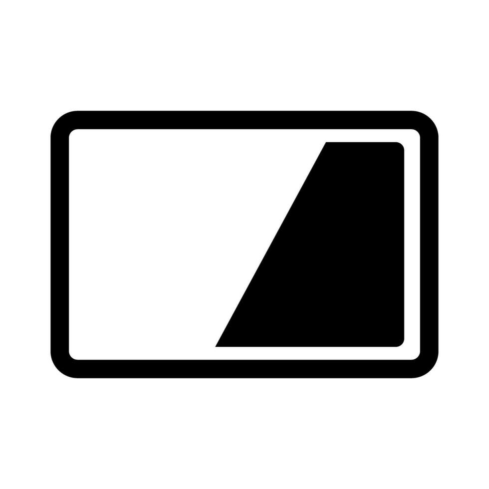 IC card silhouette icon. Smart card. Chip card. Vector. vector