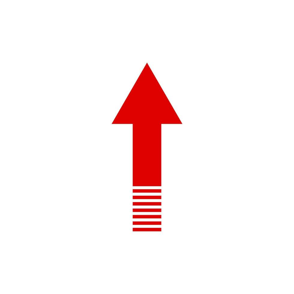 Up arrow icon. Increase. Enhancement. Vector. vector