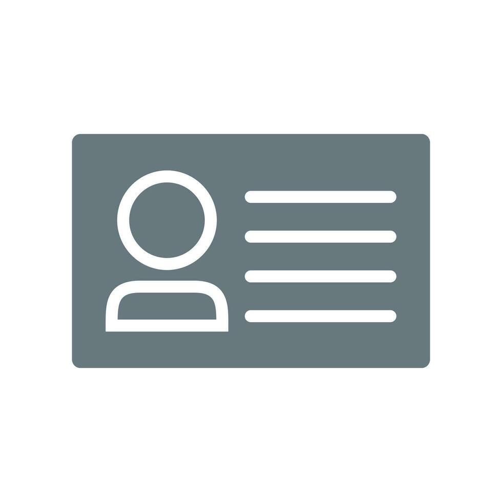 Flat design nameplate icon. Business cards and identification card. Vector. vector