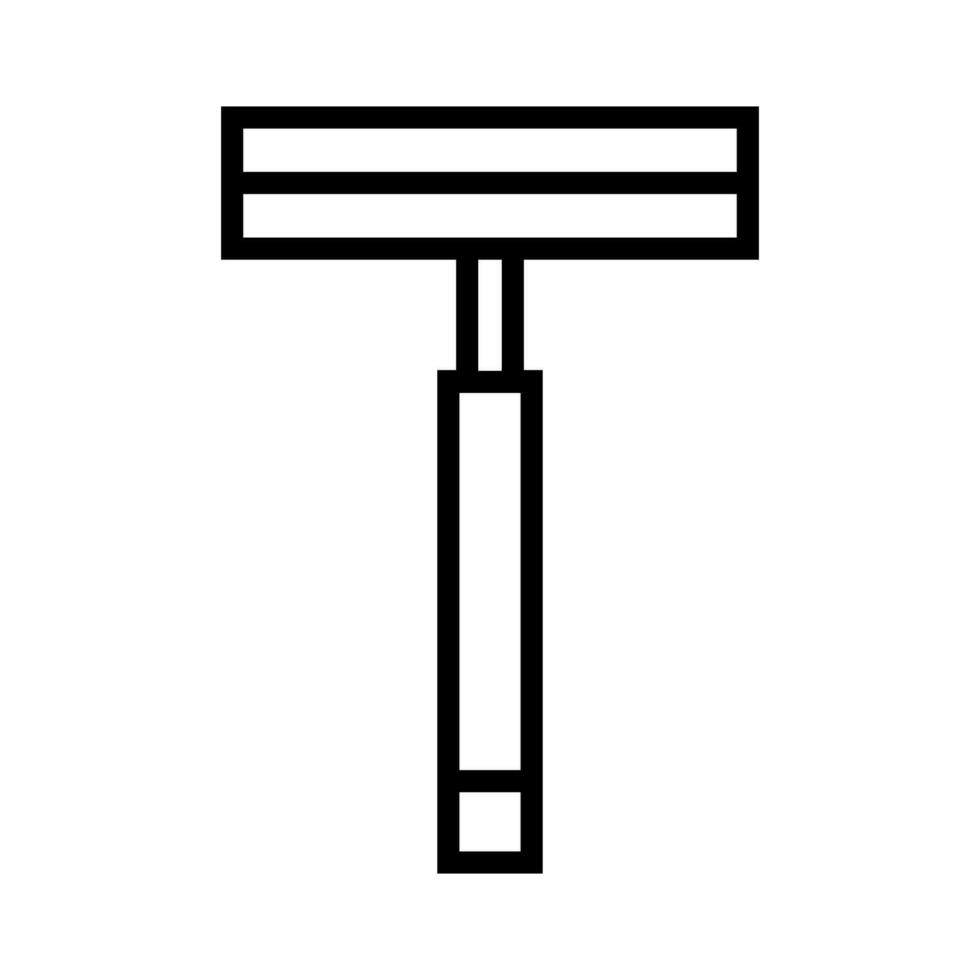 Disposable razor. Shaving item. Vector. vector