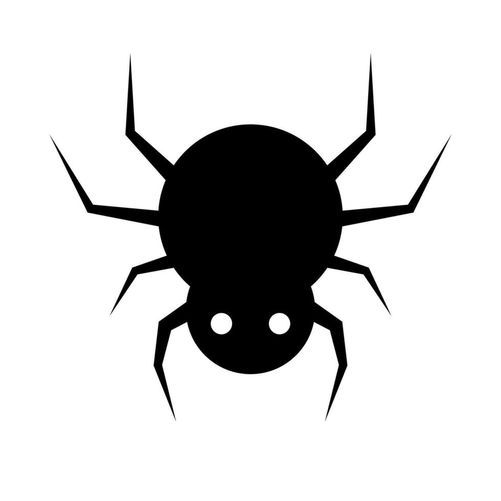 araña silueta icono. bicho. vector. vector