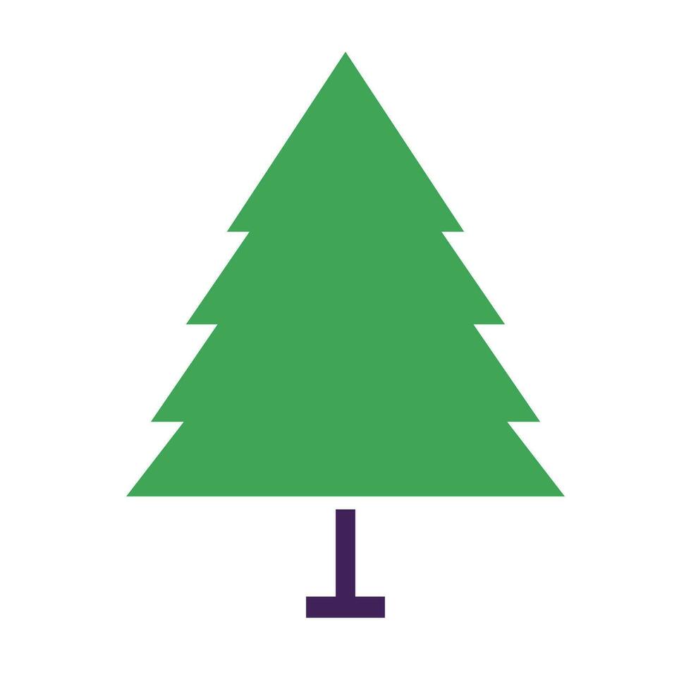 Simple green tree icon. Nature. Vector. vector