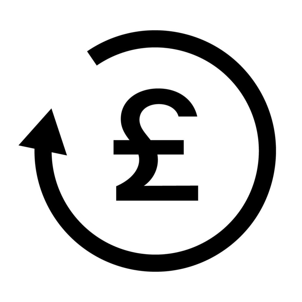 British pound exchange icon. Vector. vector