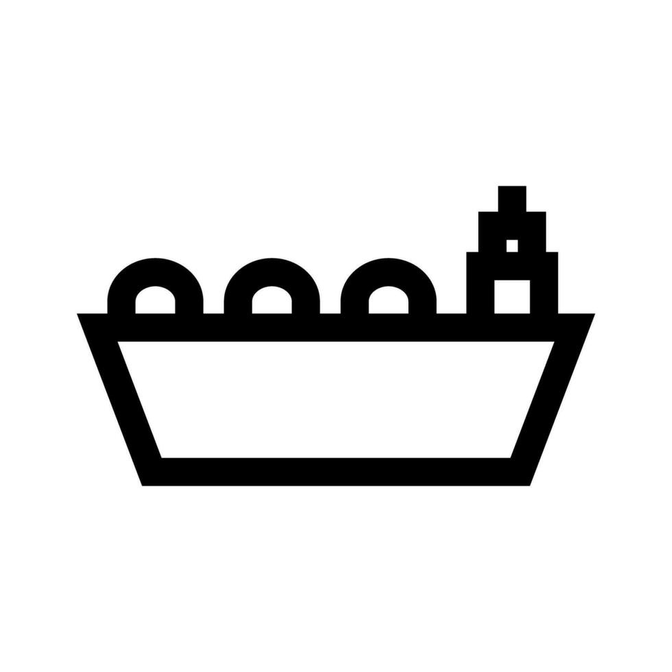 Simple LNG ship icon. Vector. vector
