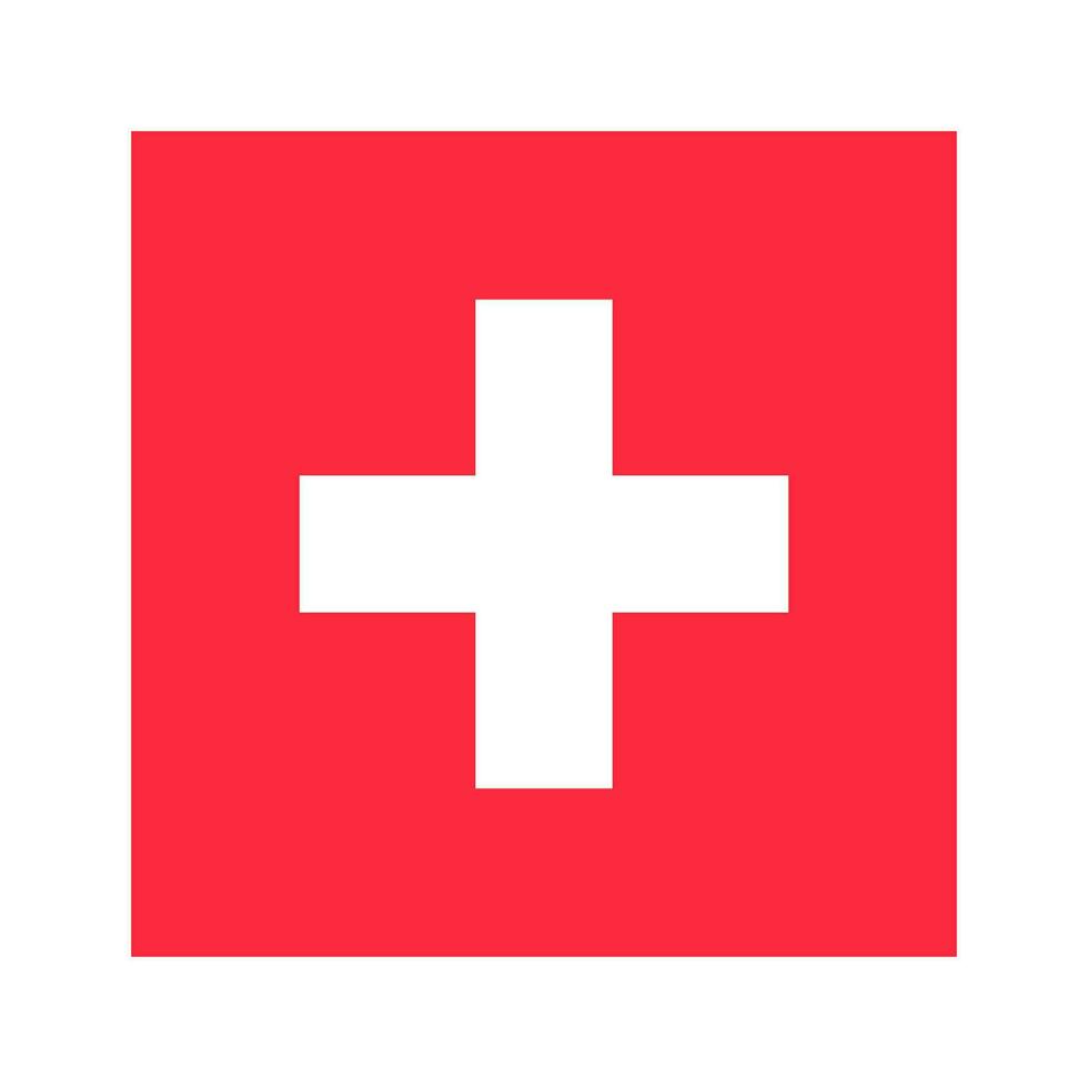 Flag of Switzerland. Swiss. Vector. vector
