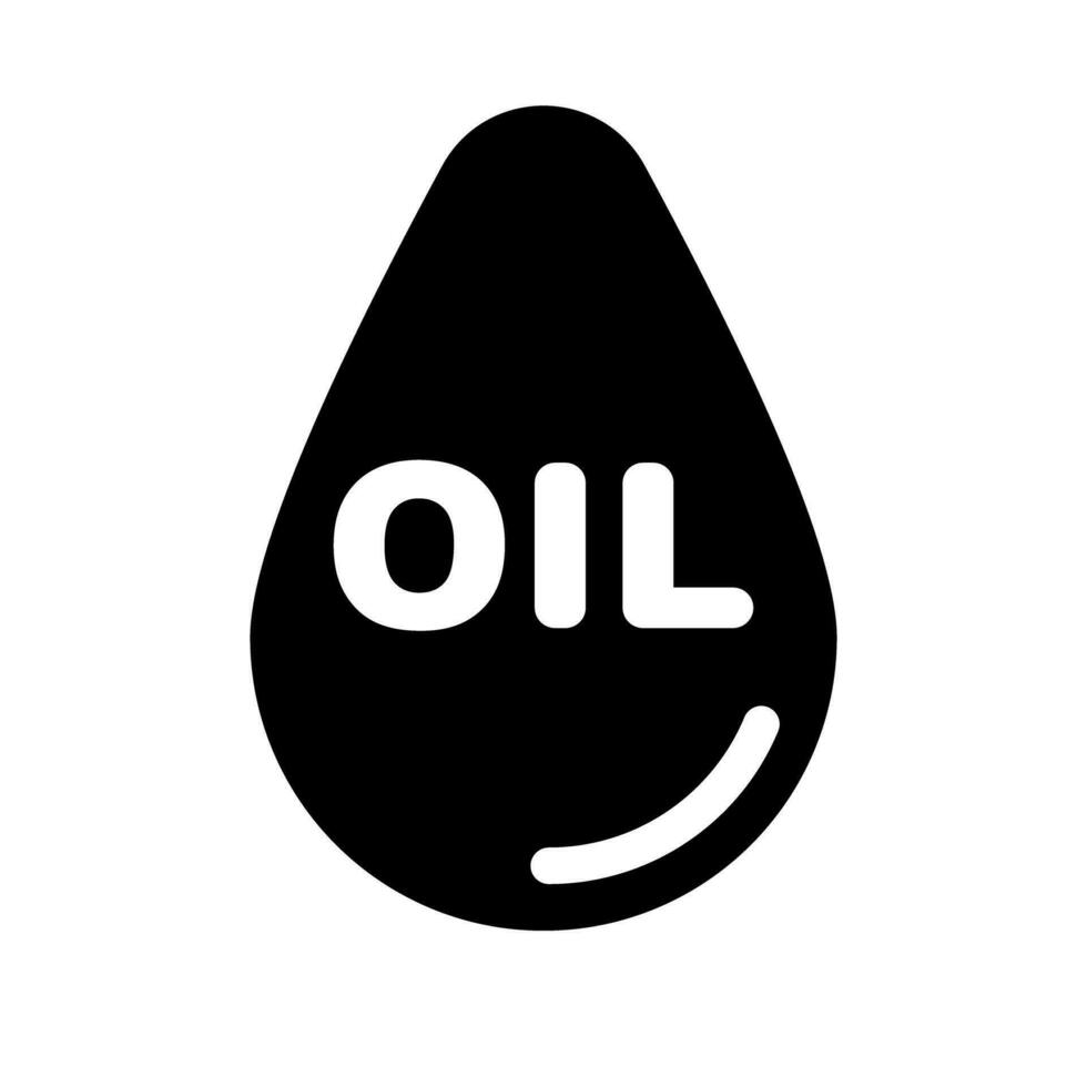 petróleo silueta icono. petróleo y gasolina. crudo aceite. vector. vector