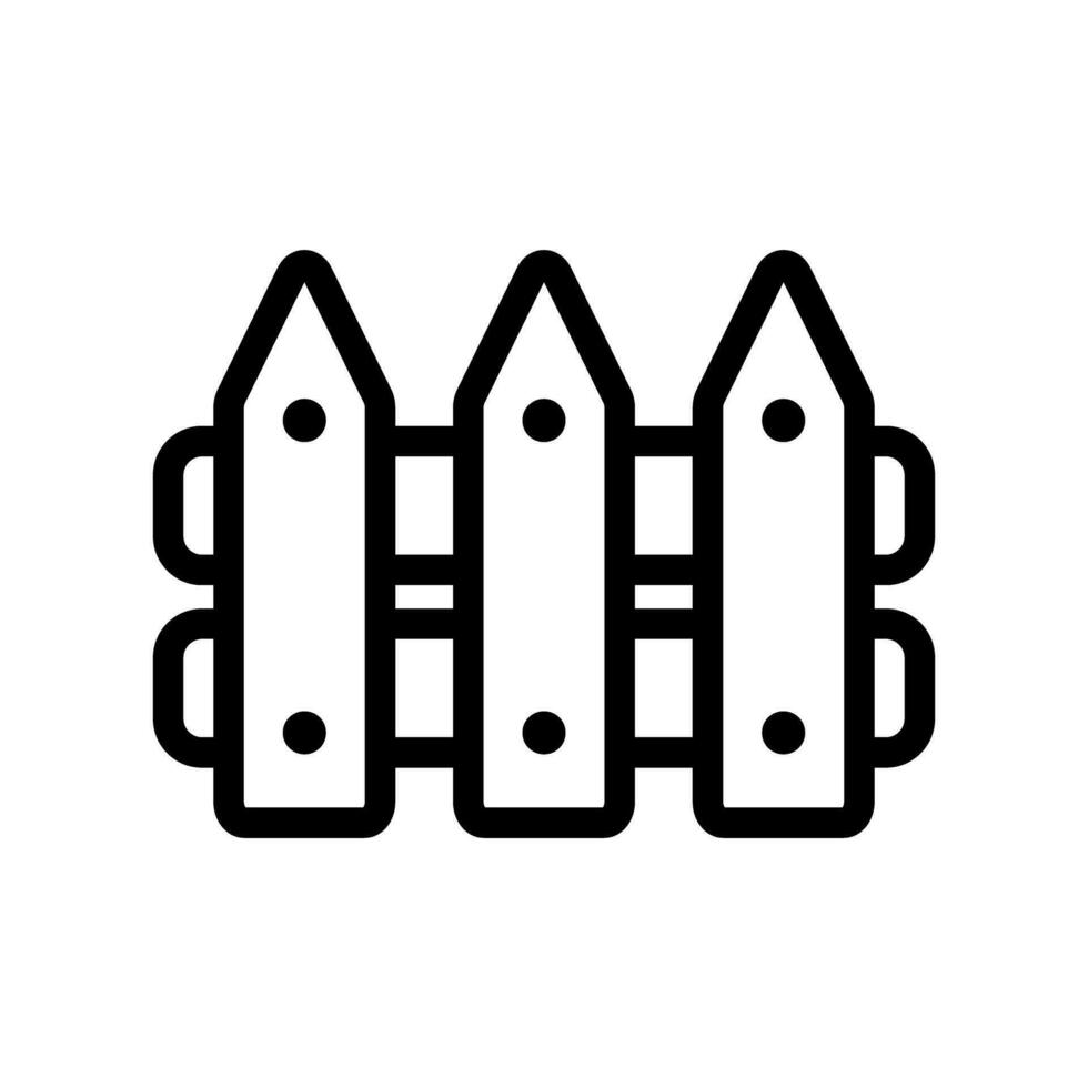Simple fence icon. Enclosure. Vector. vector