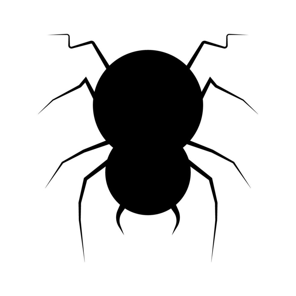 sencillo araña icono. Víspera de Todos los Santos. vector. vector