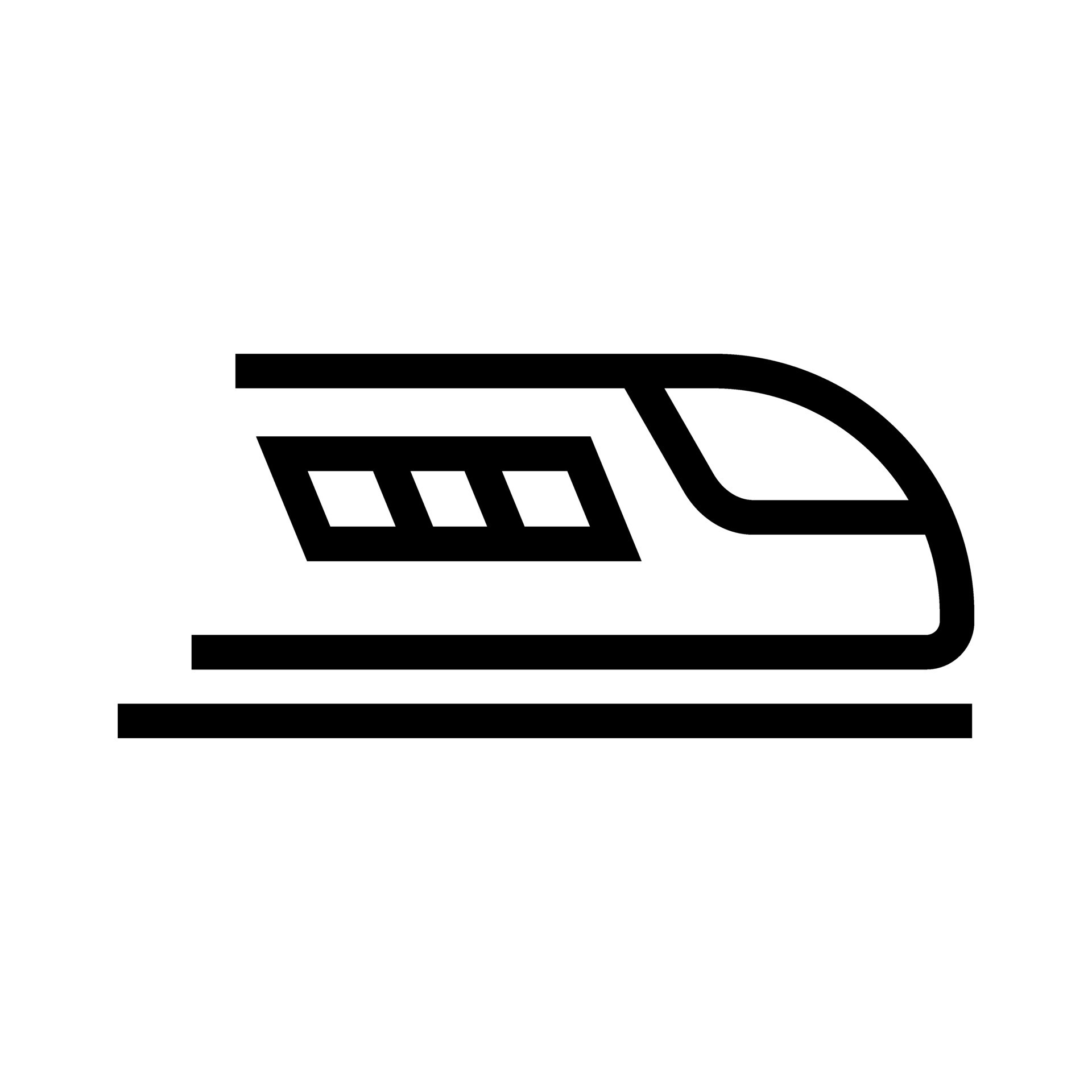 Simple bullet train icon. Transportation. Vector. 26729396 Vector Art ...