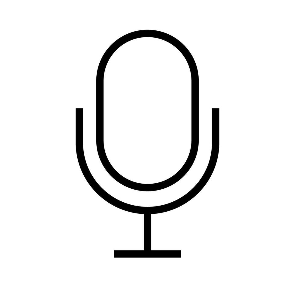Simple microphone icon. Voice microphone. Podcast. Vector. 26729443