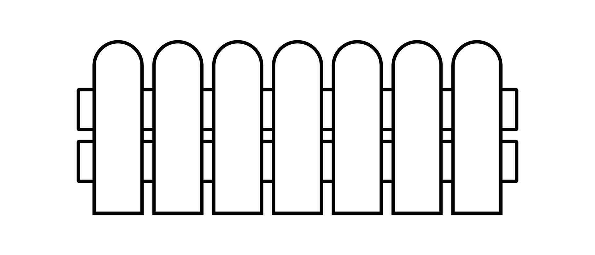 Fence design part icon. Vector. vector